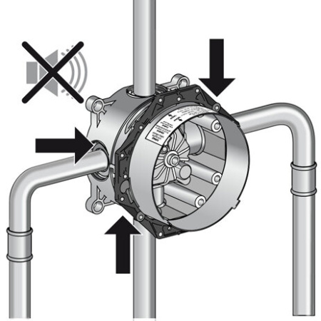Скрытая часть Hansgrohe iBox universal 01800180 для накладной панели