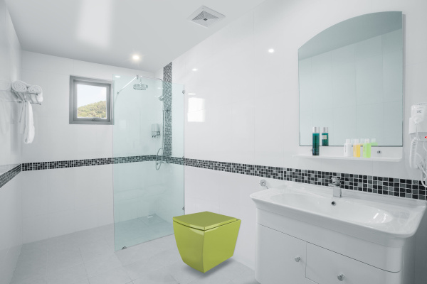 Унитаз подвесной Arcus G-050 салатовый микролифт