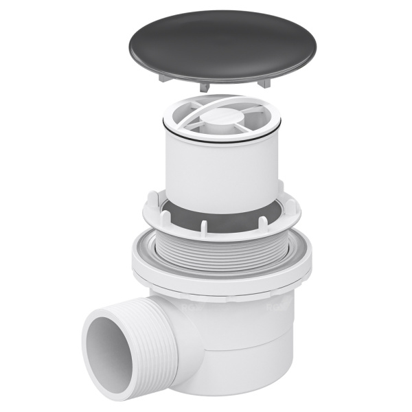 Сифон для душевых поддонов RGW Velplex QYD-06 18241106-02 серый