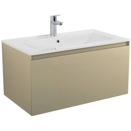Тумба без раковины Art&Max Latina AM-Latina-800-1C-SO-BGM серо-бежевый матовый