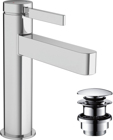 Смеситель для раковины с донным клапаном Push-Open Hansgrohe Finoris 76023000 хром