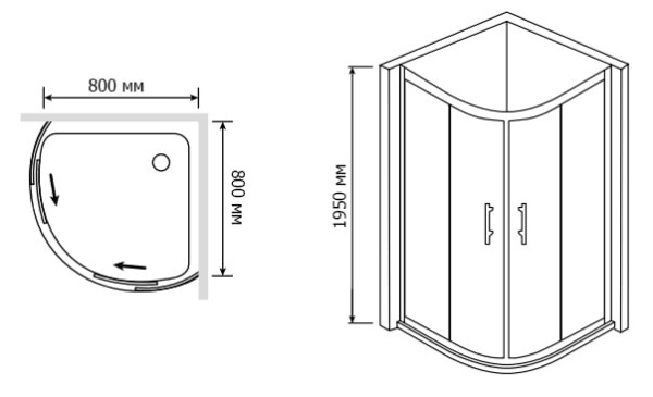 Душевой угол RGW PA-55 06085588-11