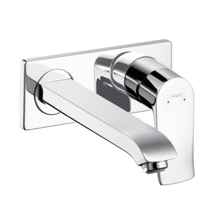Смеситель для раковины настенный Hansgrohe Metris 31086000 хром