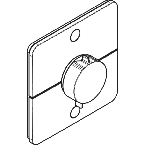 Термостат для душа на 2 потребителя Hansgrohe ShowerSelect Comfort Q 15586700 белый матовый