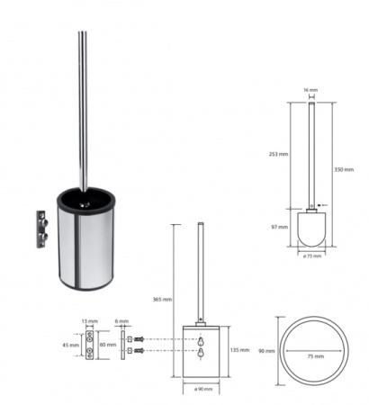 Ершик для унитаза Bemeta Omega 104913122