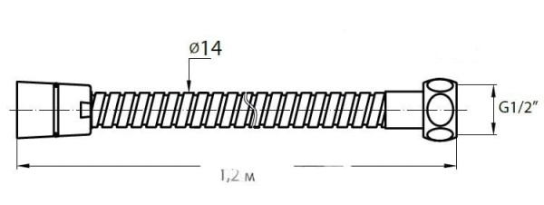 Душевой шланг Cezares Articoli Vari CZR-FMDC2-120-03 Душевой шланг Cezares Articoli Vari CZR-FMDC2-120-03