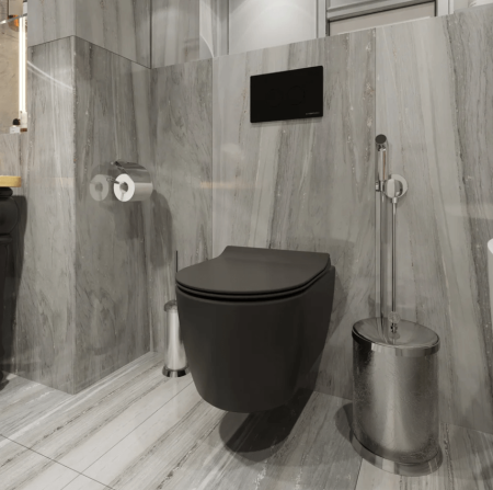 Гигиенический душ со смесителем Hansgrohe Bidette S 1jet EcoSmart+ 29232000 хром