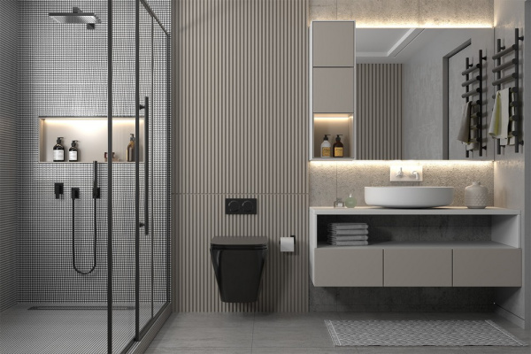 Комплект подвесной унитаз ABBER Rechteck AC1201MB черный матовый с инсталляцией AC0105 и кнопкой AC0121MMG золото матовое