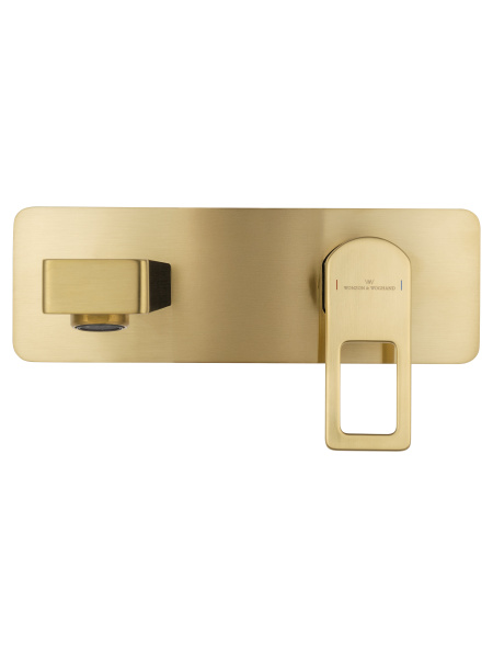 Смеситель для раковины встраиваемый WONZON & WOGHAND FRAME, брашированное золото WW-88869010- BG