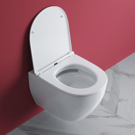 Унитаз подвесной безободковый CEZARES STYLUS CZR-6601-TH-TOR/CZR-870-SC микролифт