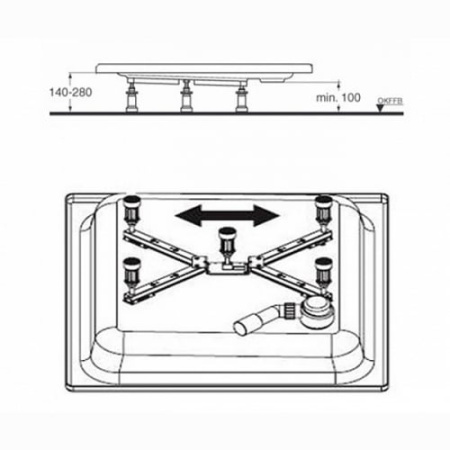 Универсальные ножки для поддонов Ideal Standard K712667