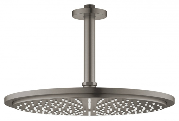 Верхний душ с кронштейном Grohe Rainshower Cosmopolitan 26067 AL0 (26067AL0) темный графит матовый Верхний душ с кронштейном Grohe Rainshower Cosmopolitan 26067 AL0 (26067AL0) темный графит матовый