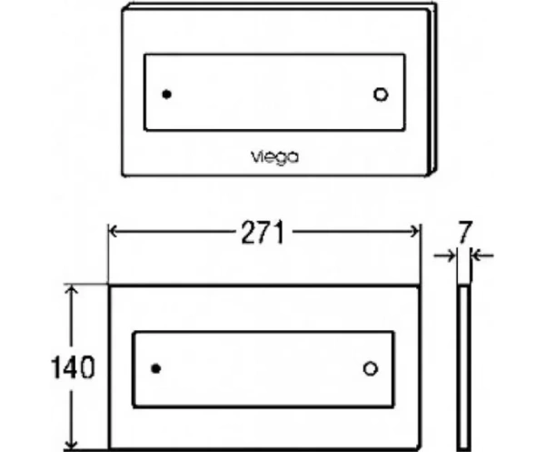 Клавиша смыва Viega Visign for Style 12 596743