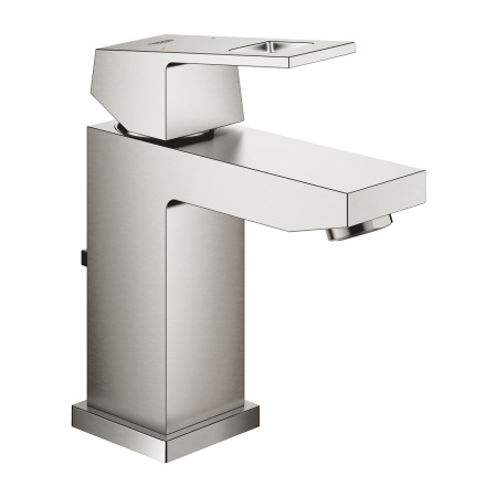 Смеситель для раковины GROHE Eurocube 23127 DC0 (23127DC0) суперсталь