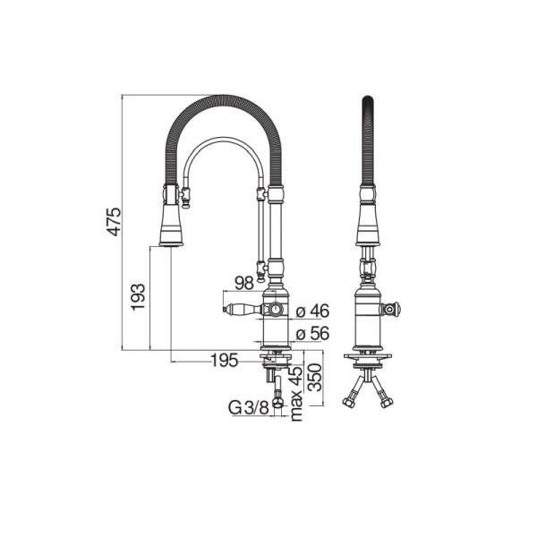 Смеситель для кухни Nobili Charlie CH75300BR