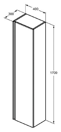 Пенал подвесной Ideal Standard Tesi (170x40) T0054OV