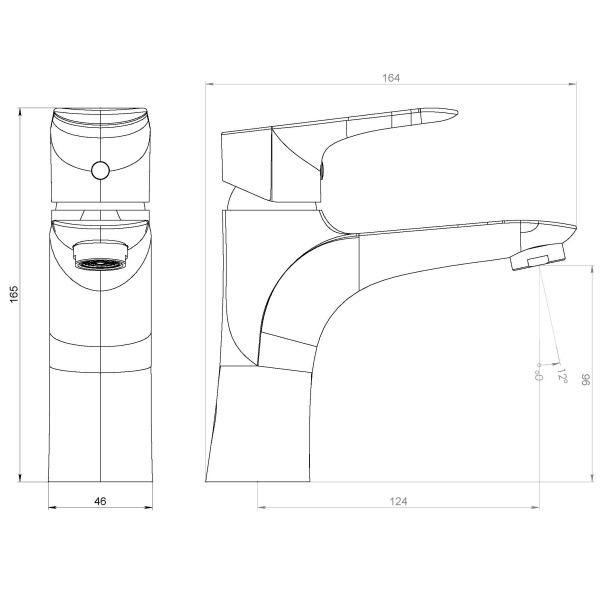 Смеситель для раковины Damixa RedBlu Palace Grand 460210000