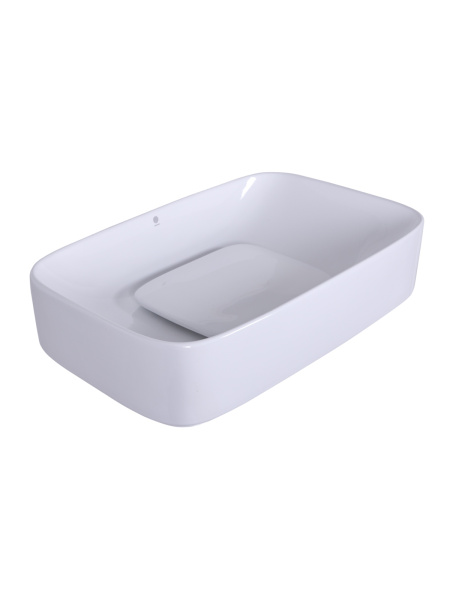 Раковина накладная (60х37,5) Orange  B07-600W белый глянец