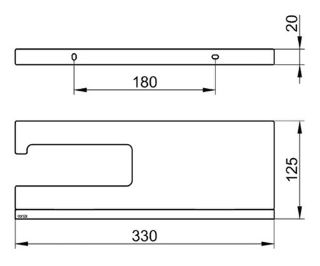 Держатель туалетной бумаги Keuco Edition 90, 19173018000