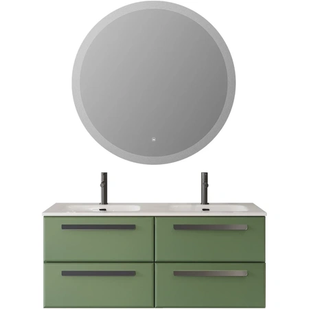 Тумба под раковину Cezares ECO-CER-N-1200-4C-SO-2-PS-P фисташковый матовый без ручек