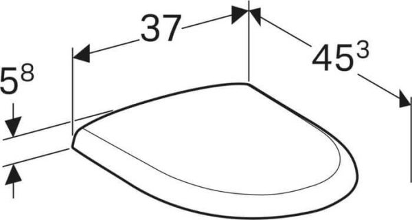 Крышка-сиденье Geberit Renova 573025000