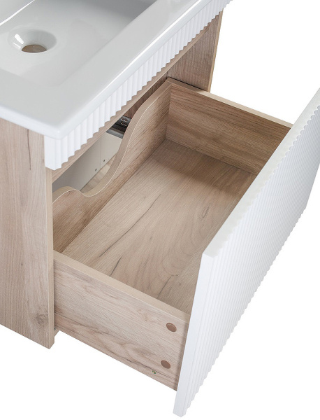 Тумба под раковину Runo крафтовый дуб  Модена 65 (00-00001425)