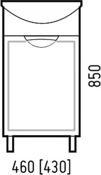 Тумба напольная Corozo Монро 45 SD-00000784