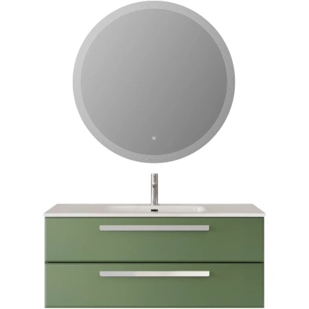 Тумба под раковину Cezares ECO-CER-N-1200-2C-SO-PS-P Фисташковый софт без ручек