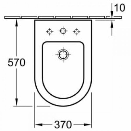 Биде напольное Villeroy & Boch Subway 2.0 741000R1