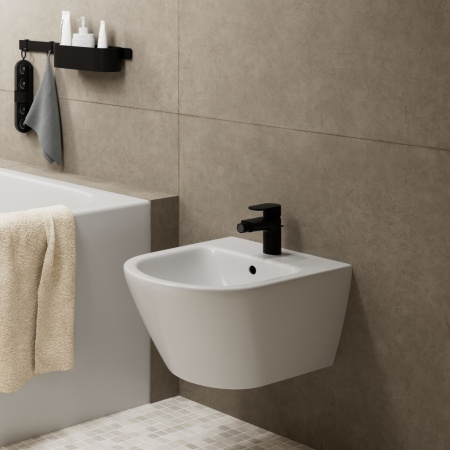 Смеситель для биде с донным клапаном Hansgrohe Vernis Blend 71210670 черный матовый