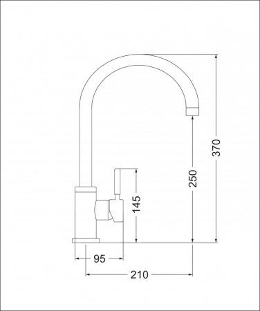 Смеситель для кухни EMAR ЕС - 3004