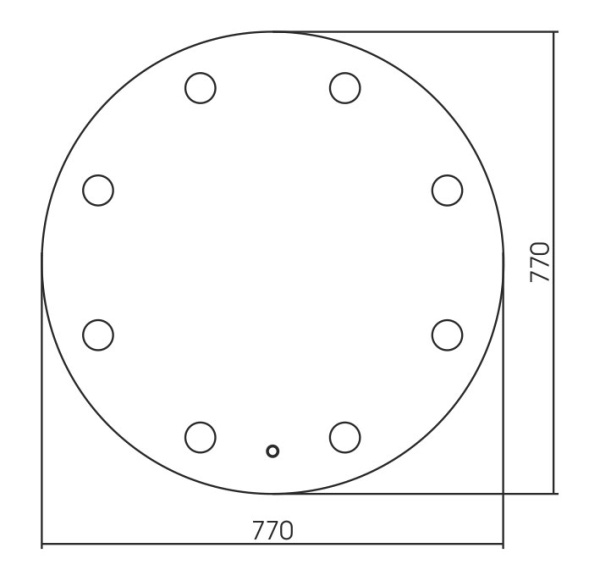 Зеркало (77х77) Silver Mirrors  ODRY LED-00002480