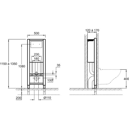 Инсталляция Jacob Delafon E5504-NF