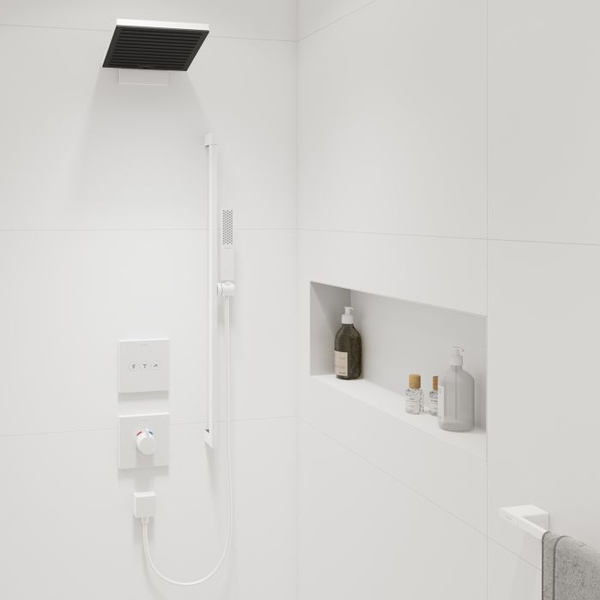 Душевой гарнитур Hansgrohe Pulsify E 1jet EcoSmart+ 24381700 белыйй матовый