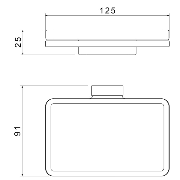 Мыльница Timo Torne золото матовое 43022/17