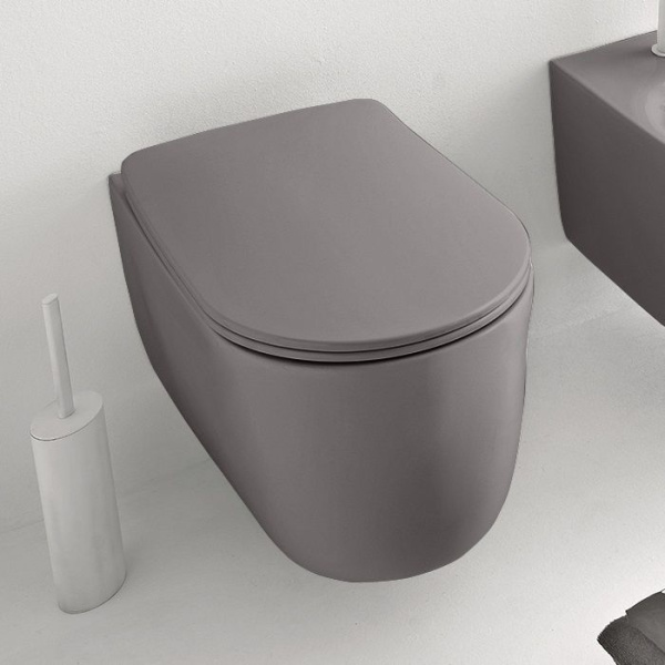 Крышка-сиденье для унитаза Kerasan Nolita 539189 Slim микролифт, серый матовый