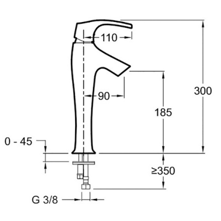Смеситель для раковины Jacob Delafon Symbol E19774-CP