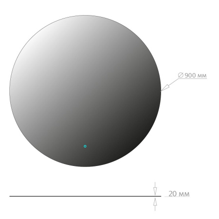 Зеркало с подсветкой Onika Сола 90 209030
