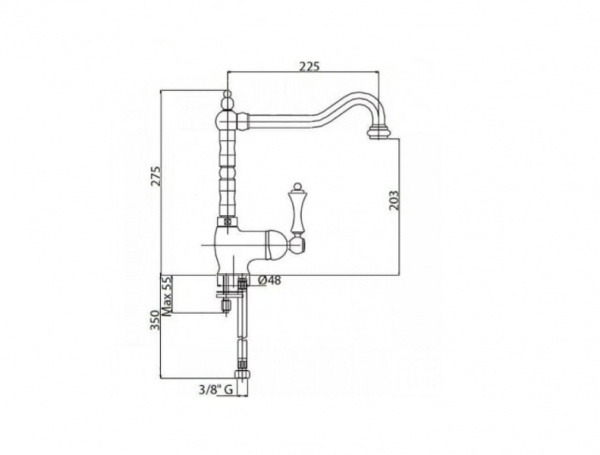 Смеситель Cezares Margot MARGOT-LLM2-BLC