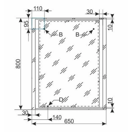 Зеркало с подсветкой Style Line Прованс (65x80) СС-00000444 белый