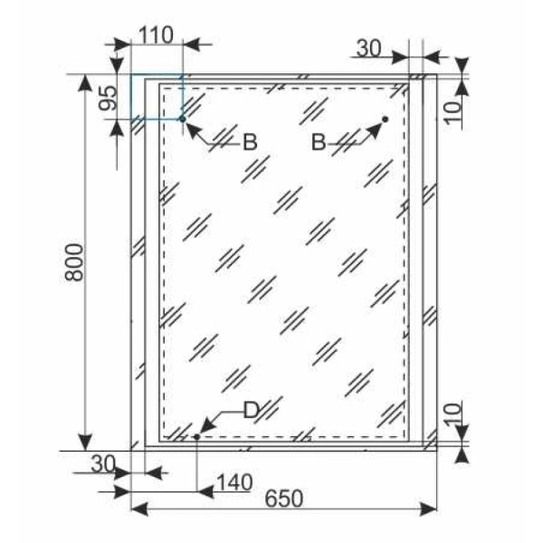 Зеркало с подсветкой Style Line Прованс (65x80) СС-00000444 белый