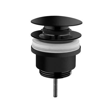 Донный клапан для раковины с переливом (нажимной) Vitra Origin A4514936, черный матовый