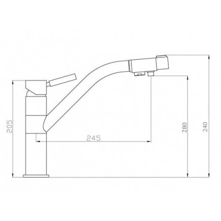 Смеситель для кухни BENNBERG CHROME 20F5055