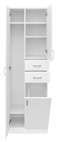 Пенал с бельевой корзиной Misty Мисти 60 Э-05060-01Бк