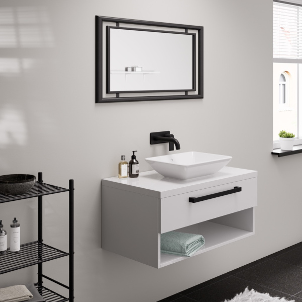 Смеситель для раковины Hansgrohe Vernis Shape 71578670 черный матовый