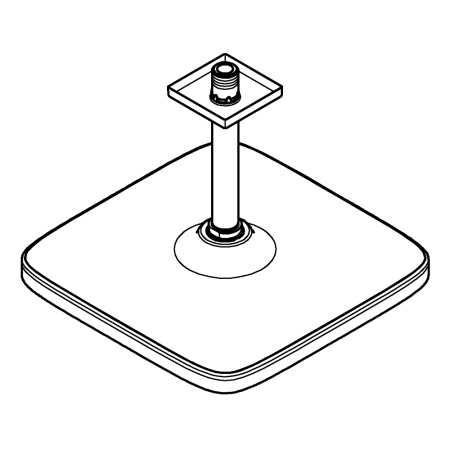 Верхний душ Grohe Tempesta 250 Cube 26683 000 (26683000) хром 