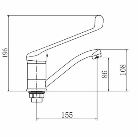 Смеситель для кухни FASHUN A4554-2