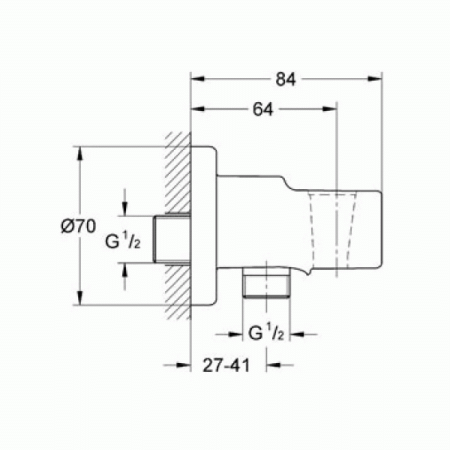 Гигиенический набор Grohe BauClassic 124901