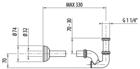 Сифон для раковины Gattoni Accessori 0154/00V0 br