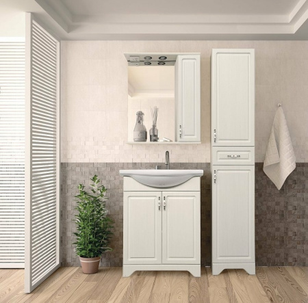 Зеркало-шкаф Style Line Олеандр-2 65 (65x83) ЛС-00000202 бежевый
